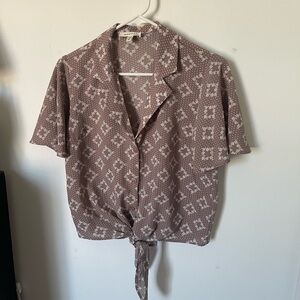 Monteau Lavender Floral Top